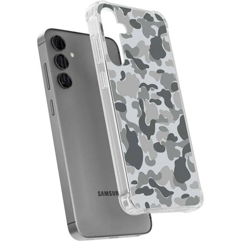 Grey Street Camo Galaxy S24 Plus Clear Case