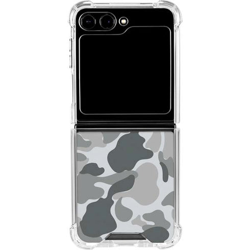 Grey Street Camo Galaxy Z Flip5 5G Clear Case