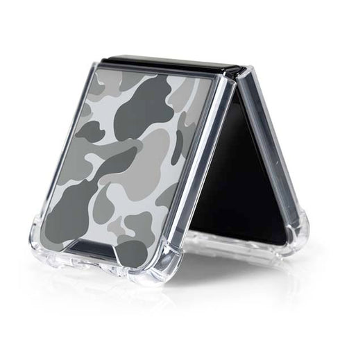 Grey Street Camo Galaxy Z Flip5 5G Clear Case