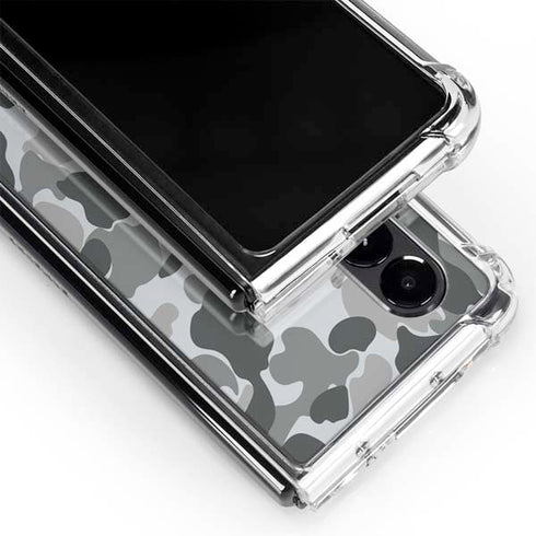 Grey Street Camo Galaxy Z Fold4 5G Clear Case