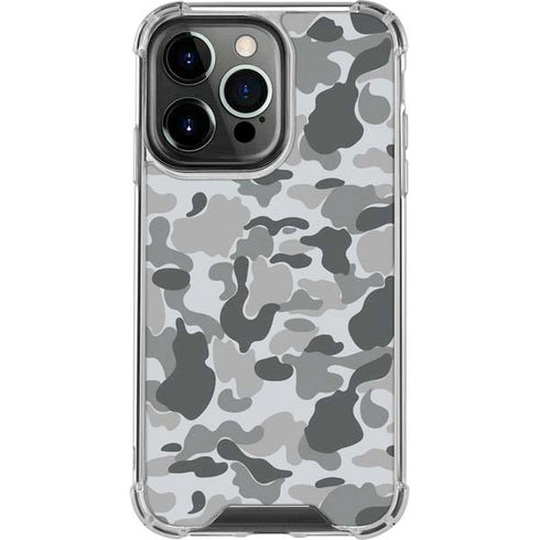 Grey Street Camo iPhone 14 Pro Clear Case