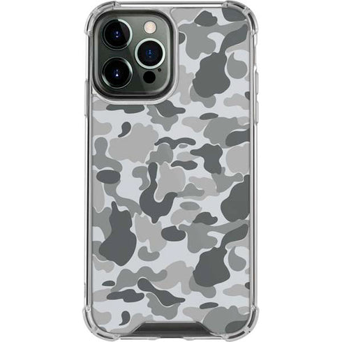 Grey Street Camo iPhone 14 Pro Max Clear Case