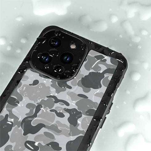 Grey Street Camo iPhone 14 Pro Waterproof Case