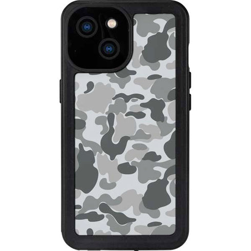 Grey Street Camo iPhone 15 Waterproof Case