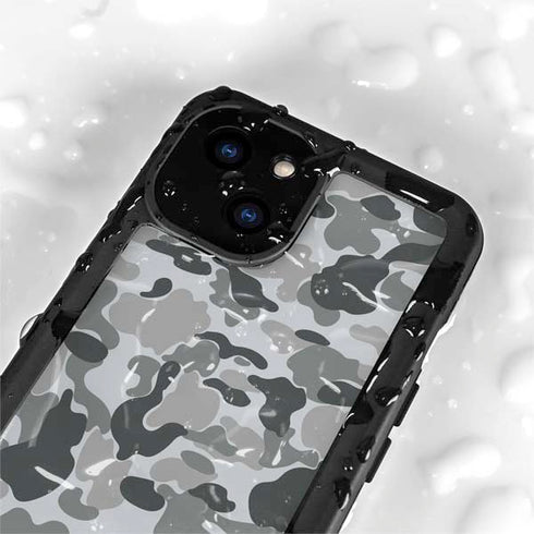 Grey Street Camo iPhone 15 Waterproof Case