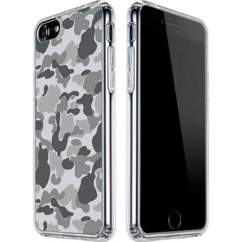 Grey Street Camo iPhone SE (2nd & 3rd Gen) Clear Case