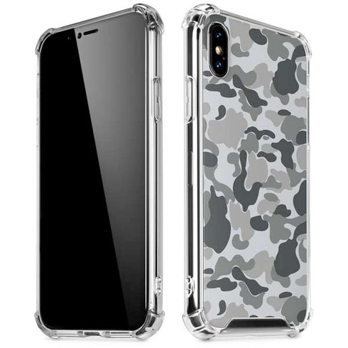 Grey Street Camo iPhone XS Max Clear Case