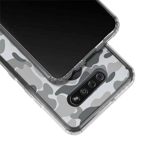 Grey Street Camo LG K51/Q51 Clear Case