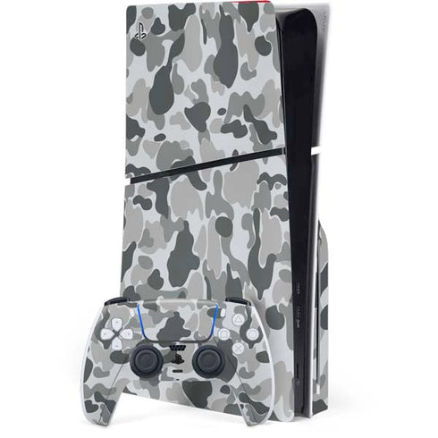 Grey Street Camo PS5 Slim Disk Bundle Skin