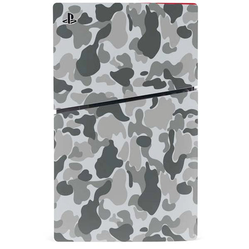 Grey Street Camo PS5 Slim Disk Console Skin