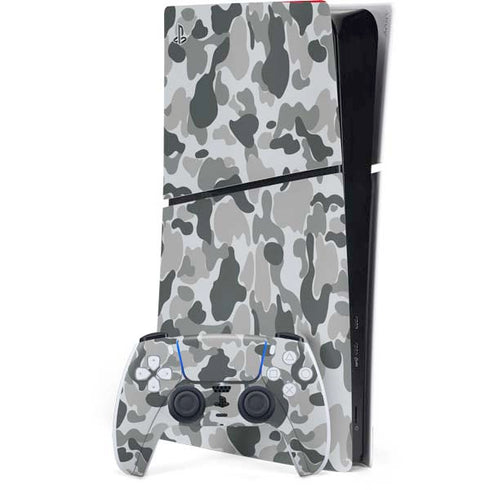 Grey Street Camo PS5 Slim Digital Edition Bundle Skin
