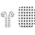 Grid Dot Polka Dot Apple AirPods 2 Skin
