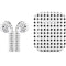 Grid Dot Polka Dot Apple AirPods Skin
