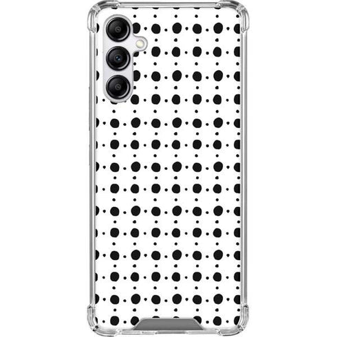 Grid Dot Polka Dot Galaxy A14 5G Clear Case