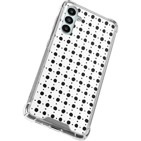 Grid Dot Polka Dot Galaxy A14 5G Clear Case