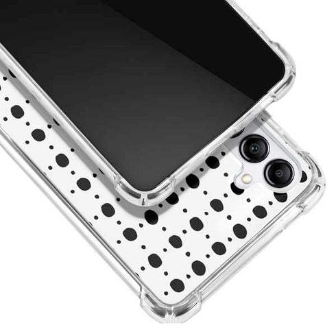 Grid Dot Polka Dot Galaxy A14 5G Clear Case