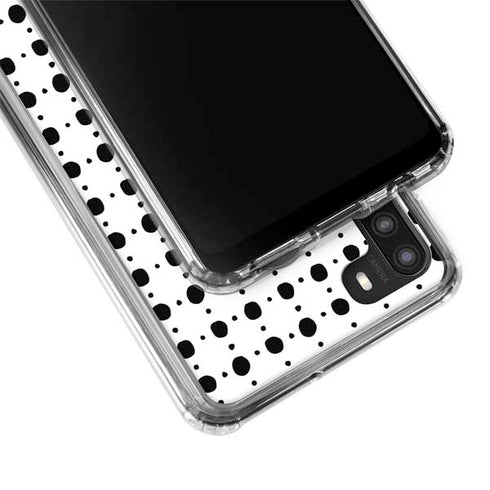 Grid Dot Polka Dot Galaxy A21 Clear Case