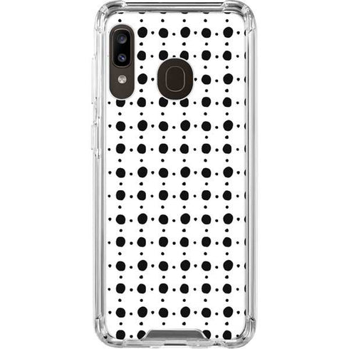 Grid Dot Polka Dot Galaxy A30 Clear Case