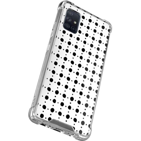 Grid Dot Polka Dot Galaxy A51 5G Clear Case