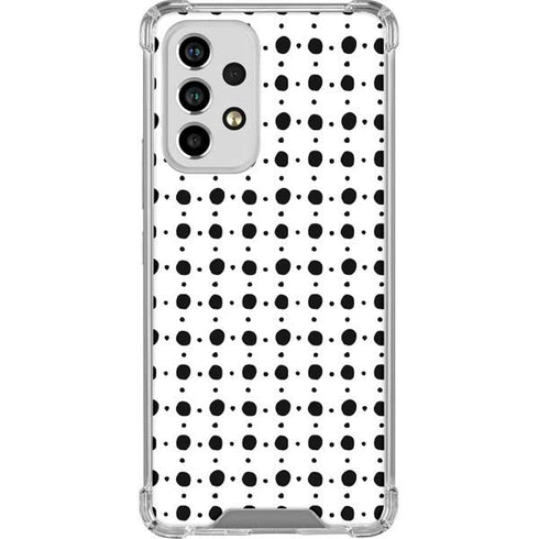 Grid Dot Polka Dot Galaxy A53 5G Clear Case