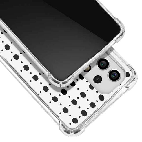 Grid Dot Polka Dot Galaxy A53 5G Clear Case