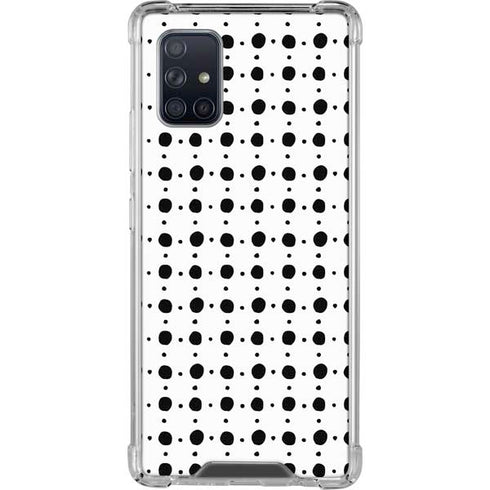 Grid Dot Polka Dot Galaxy A71 5G Clear Case