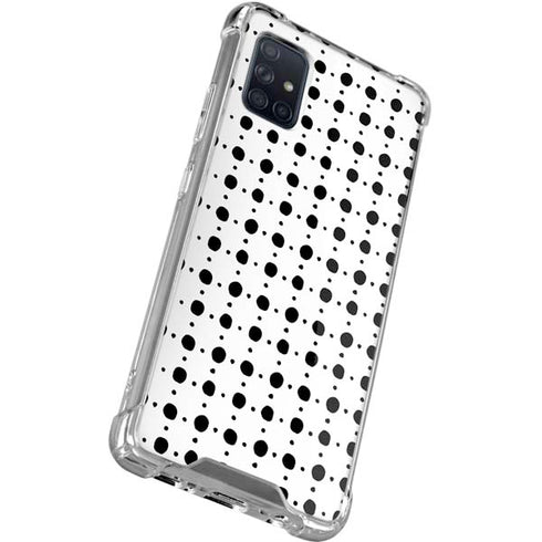 Grid Dot Polka Dot Galaxy A71 5G Clear Case