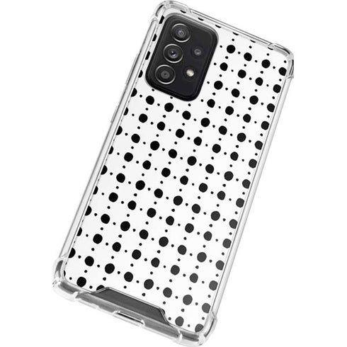 Grid Dot Polka Dot Galaxy A72 5G Clear Case
