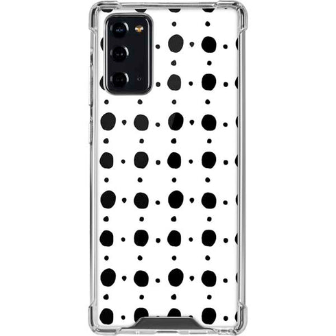 Grid Dot Polka Dot Galaxy Note20 5G Clear Case