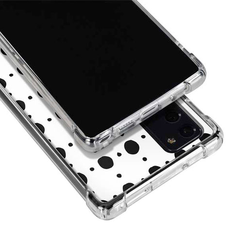 Grid Dot Polka Dot Galaxy Note20 5G Clear Case