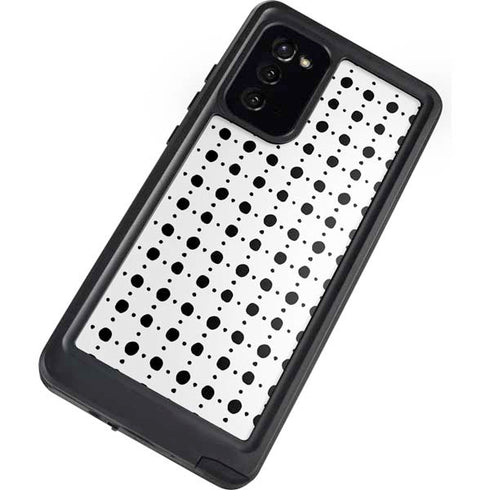 Grid Dot Polka Dot Galaxy Note20 5G Waterproof Case