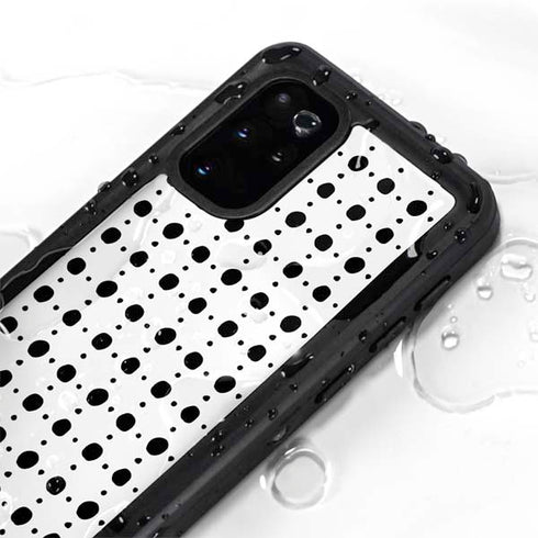 Grid Dot Polka Dot Galaxy S20 Plus Waterproof Case