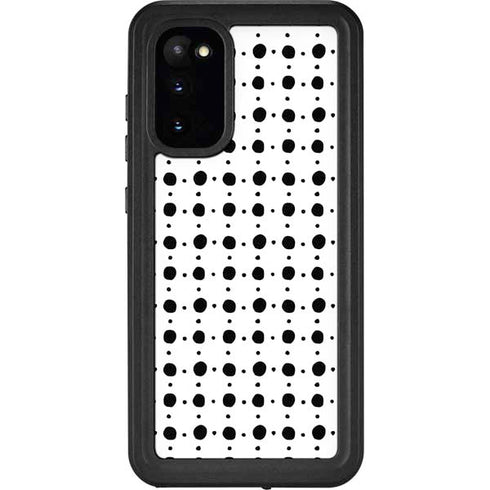 Grid Dot Polka Dot Galaxy S20 Waterproof Case