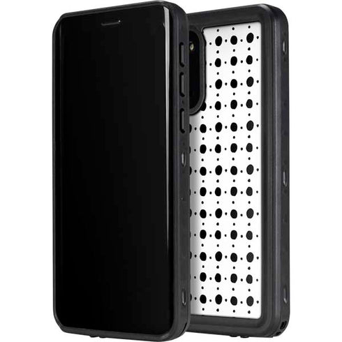 Grid Dot Polka Dot Galaxy S20 Waterproof Case