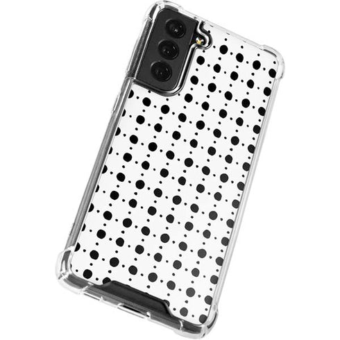 Grid Dot Polka Dot Galaxy S21 FE Clear Case