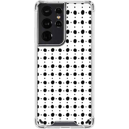 Grid Dot Polka Dot Galaxy S21 Ultra 5G Clear Case