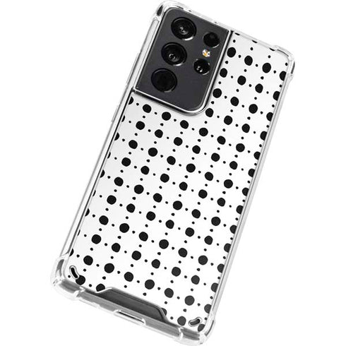 Grid Dot Polka Dot Galaxy S21 Ultra 5G Clear Case