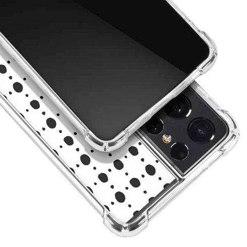 Grid Dot Polka Dot Galaxy S21 Ultra 5G Clear Case