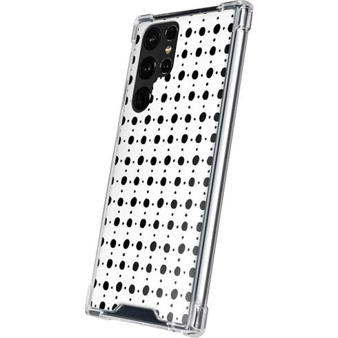 Grid Dot Polka Dot Galaxy S22 Ultra Clear Case