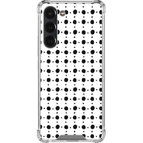 Grid Dot Polka Dot Galaxy S23 Plus Clear Case