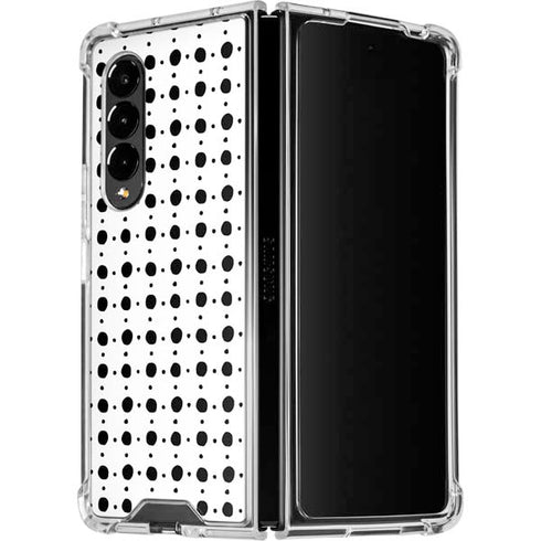 Grid Dot Polka Dot Galaxy Z Fold4 5G Clear Case