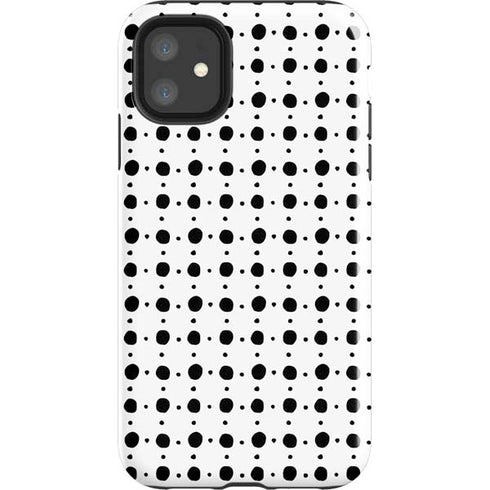 Grid Dot Polka Dot iPhone 11 Impact Case