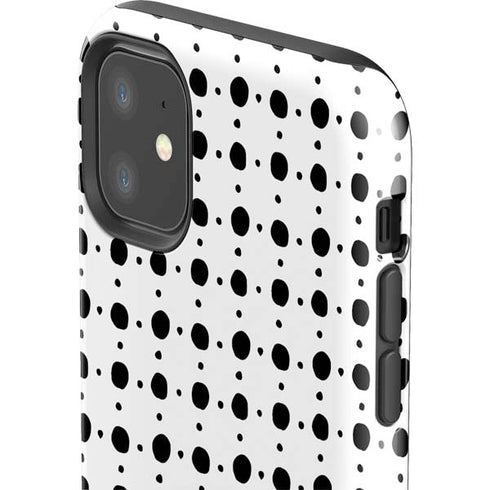 Grid Dot Polka Dot iPhone 11 Impact Case