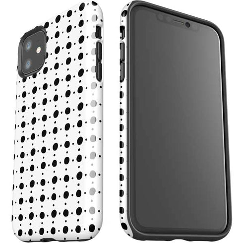 Grid Dot Polka Dot iPhone 11 Impact Case