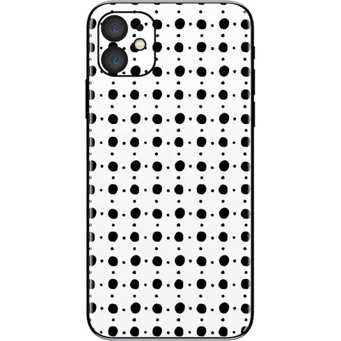 Grid Dot Polka Dot iPhone 11 Skin