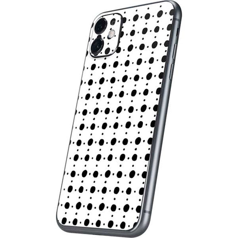 Grid Dot Polka Dot iPhone 11 Skin