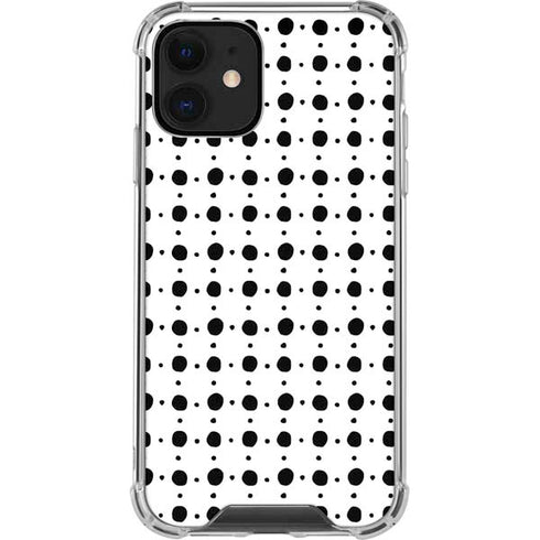 Grid Dot Polka Dot iPhone 12 Clear Case