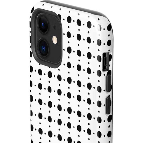 Grid Dot Polka Dot iPhone 12 Impact Case