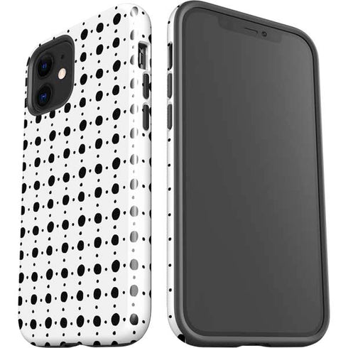 Grid Dot Polka Dot iPhone 12 Impact Case