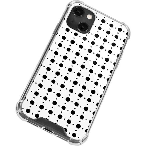 Grid Dot Polka Dot iPhone 13 Mini Clear Case